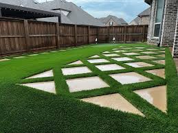 Artificial turf installation in Mansfield